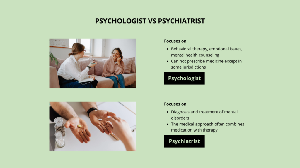 Psychologist vs Psychiatrist